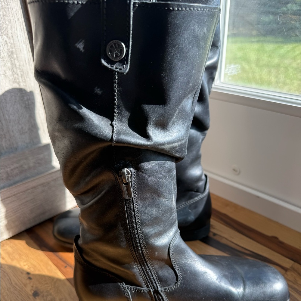 Birkenstock Black Leather Tall Boots Women’s Size 37